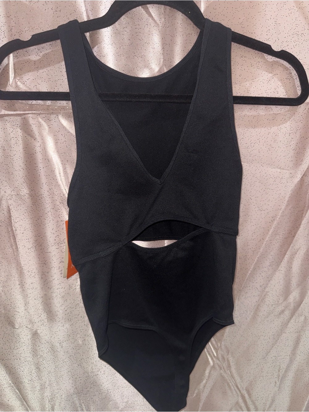 NWT Target Colsie Black Ribbed Cutout Bodysuit